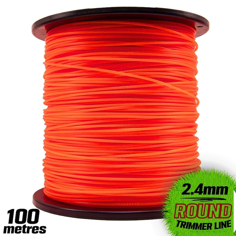 Neon Orange Jet Line String Buy 100m Heavy Duty Nylon String Trimmer Line - 100 metres - 2.4mm ...