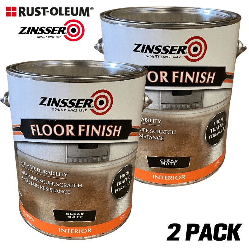 Buy 2 PACK RustOleum ZINSSER Interior Floor Finish Oil Based