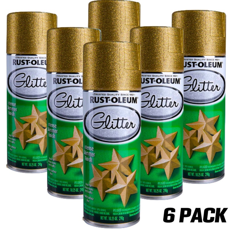 Rust-Oleum Specialty Glitter Gold Spray Paint 10.25 oz