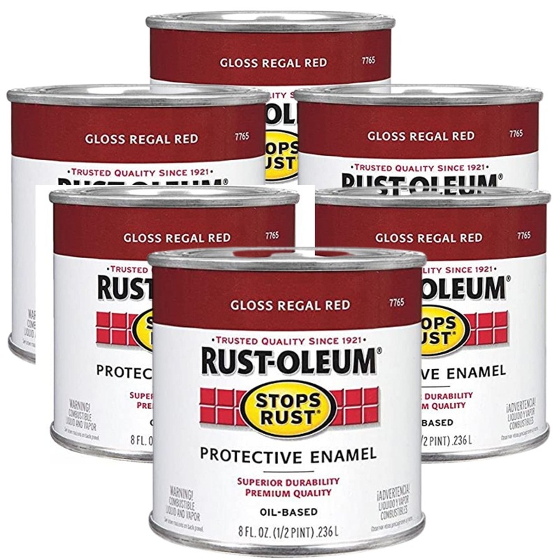 Buy (6 Pack) Rustoleum Stops Rust Protective Enamel Paint 236ml GLOSS