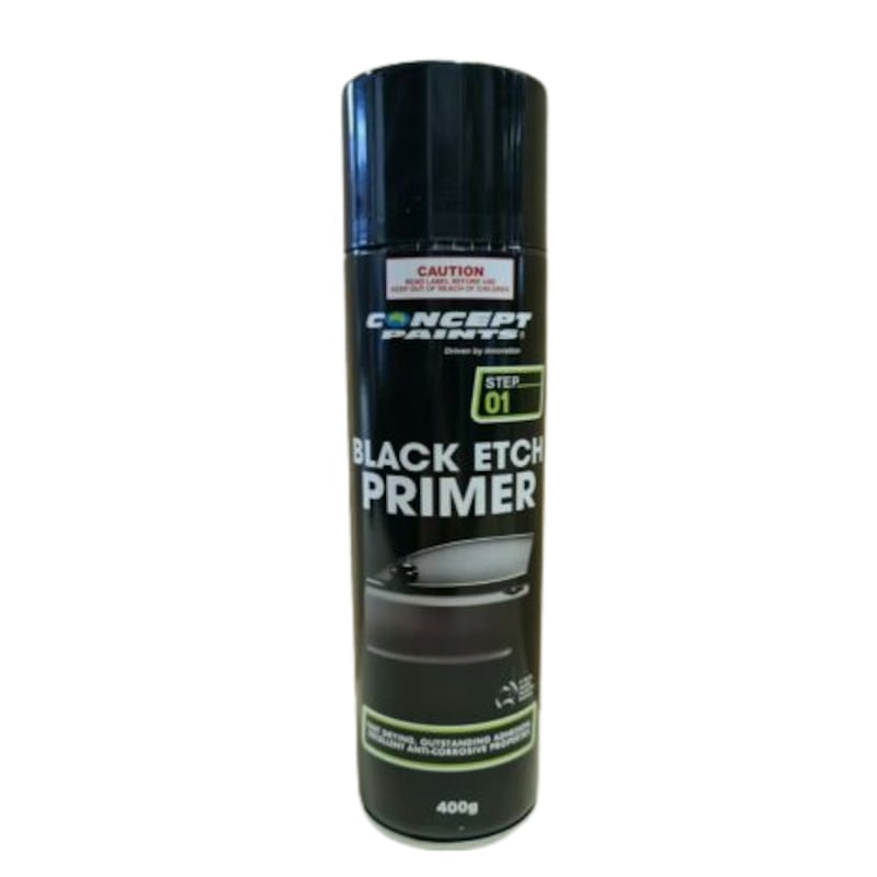 Buy Concept Paints BLACK Etch Primer Spray - 400g - MyDeal