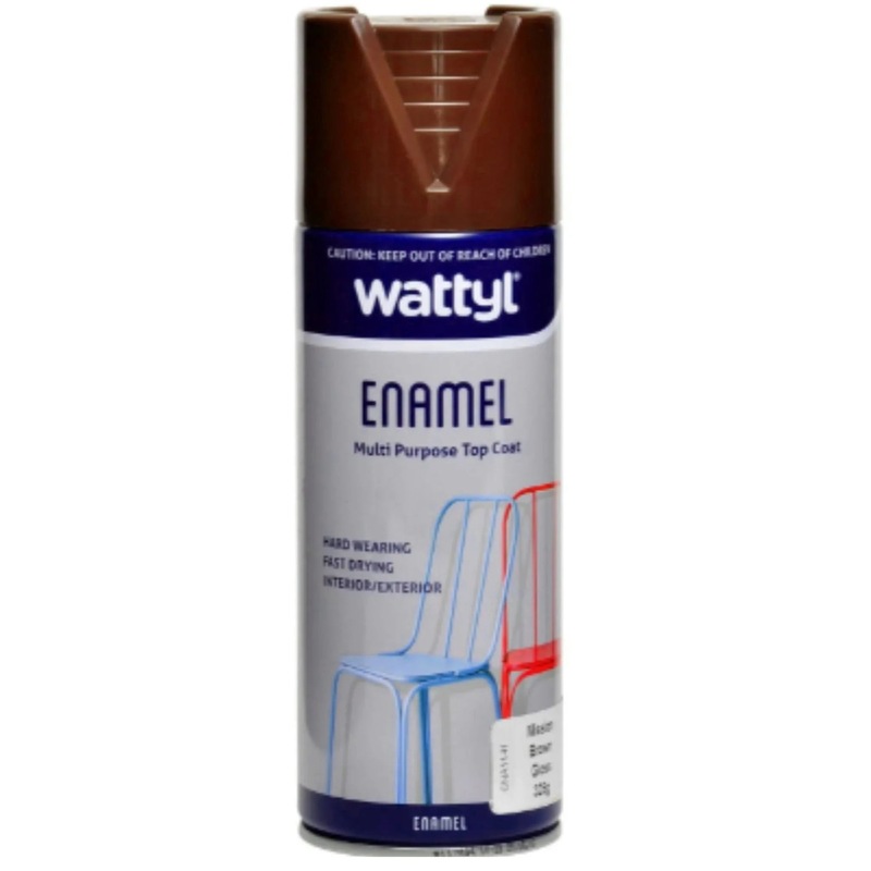 Buy MISSION BROWN GLOSS SPRAY PAINT ENAMEL AEROSOL 325G WATTYL MyDeal