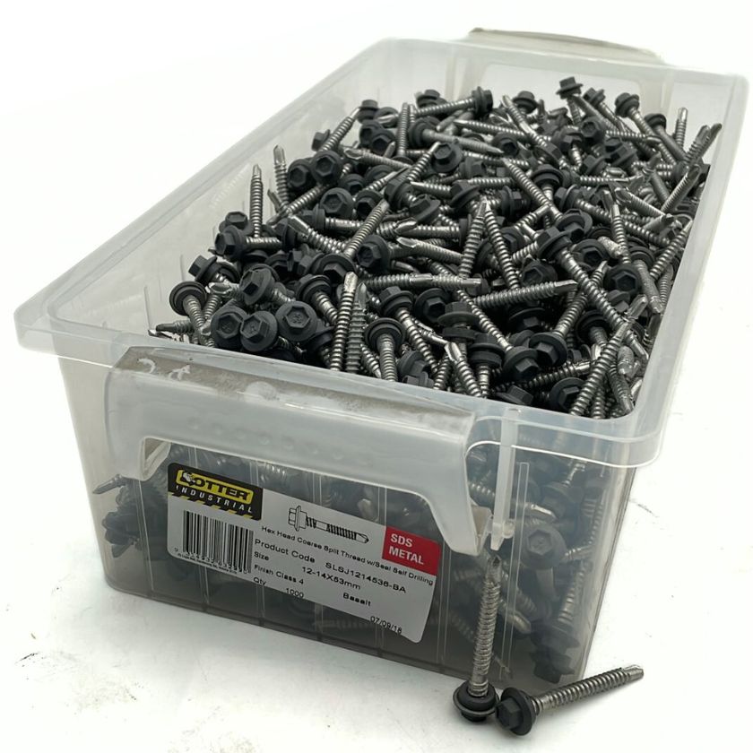 Buy Otter 12-14 x 53mm Hex Head Coarse Split Thread with Seal (Self ...