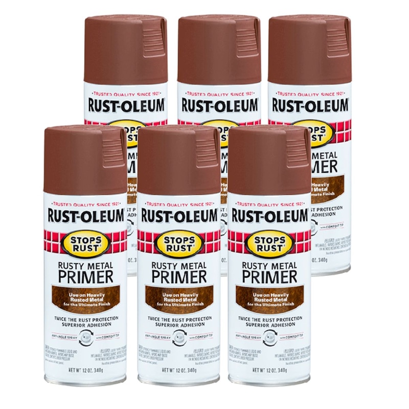 Buy Rust-Oleum 7769830 Rusty Metal Primer Spray, 340g (6 Cans) - MyDeal