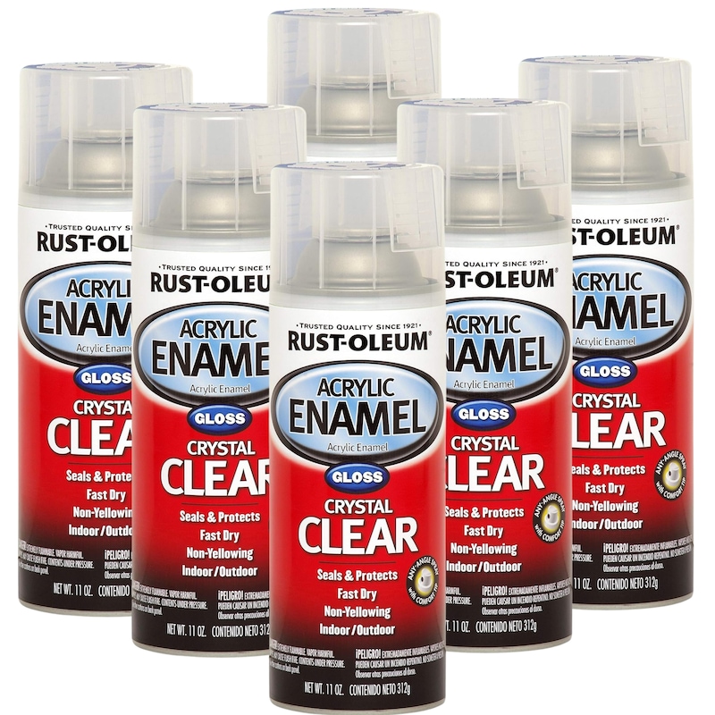 Rustolin Buy Rust-oleum Acrylic Enamel - Gloss Clear 6 Cans - MyDeal