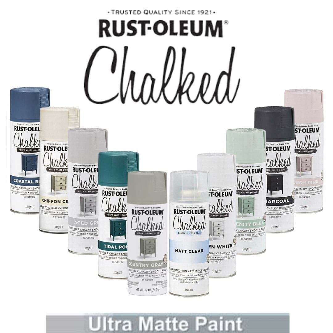 Rust-Oleum Chalked Ultra Matte Spray Paint Matt Paint 340g Rustoleum