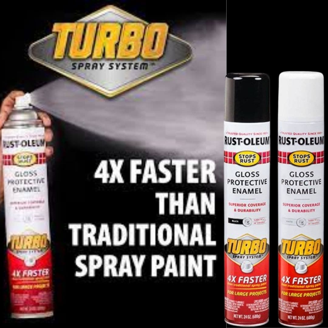 Rust-Oleum Gloss Protective Enamel With Turbo Spray System Rustoleum