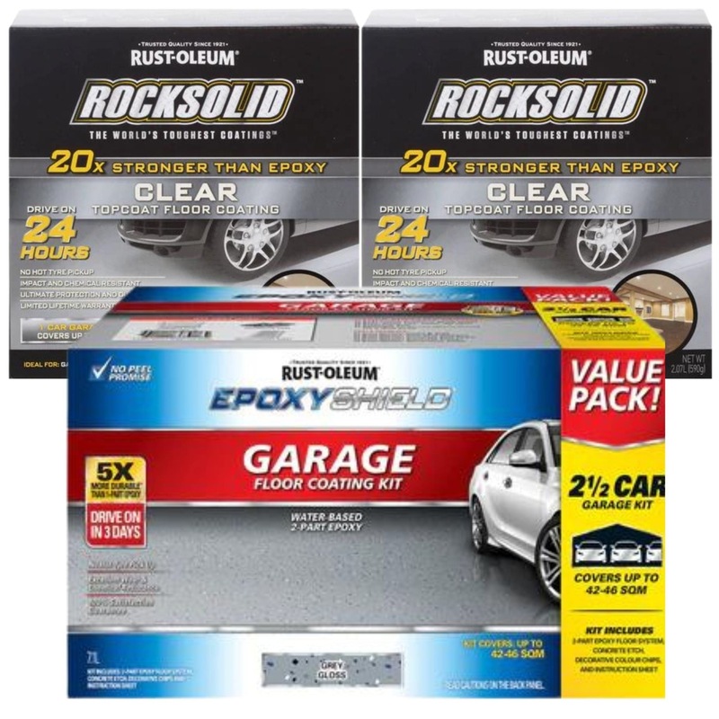 Buy Rustoleum EPOXYSHIELD 2.5 Car Garage Floor Coating Kit + Rocksolid