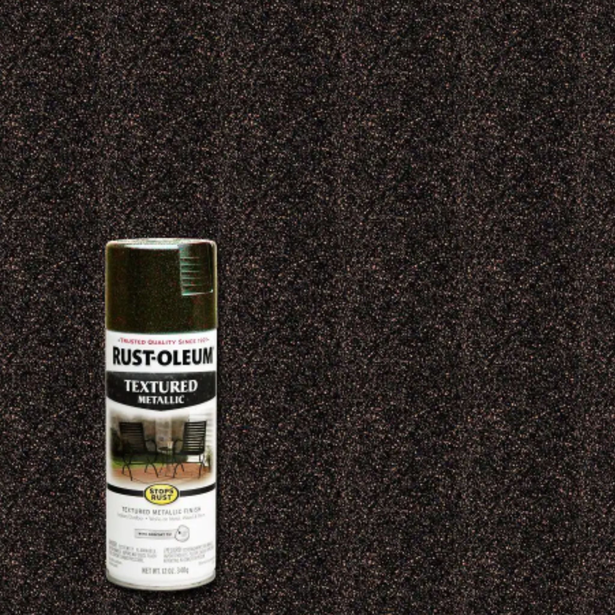 rust oleum textured metallic mystic brown