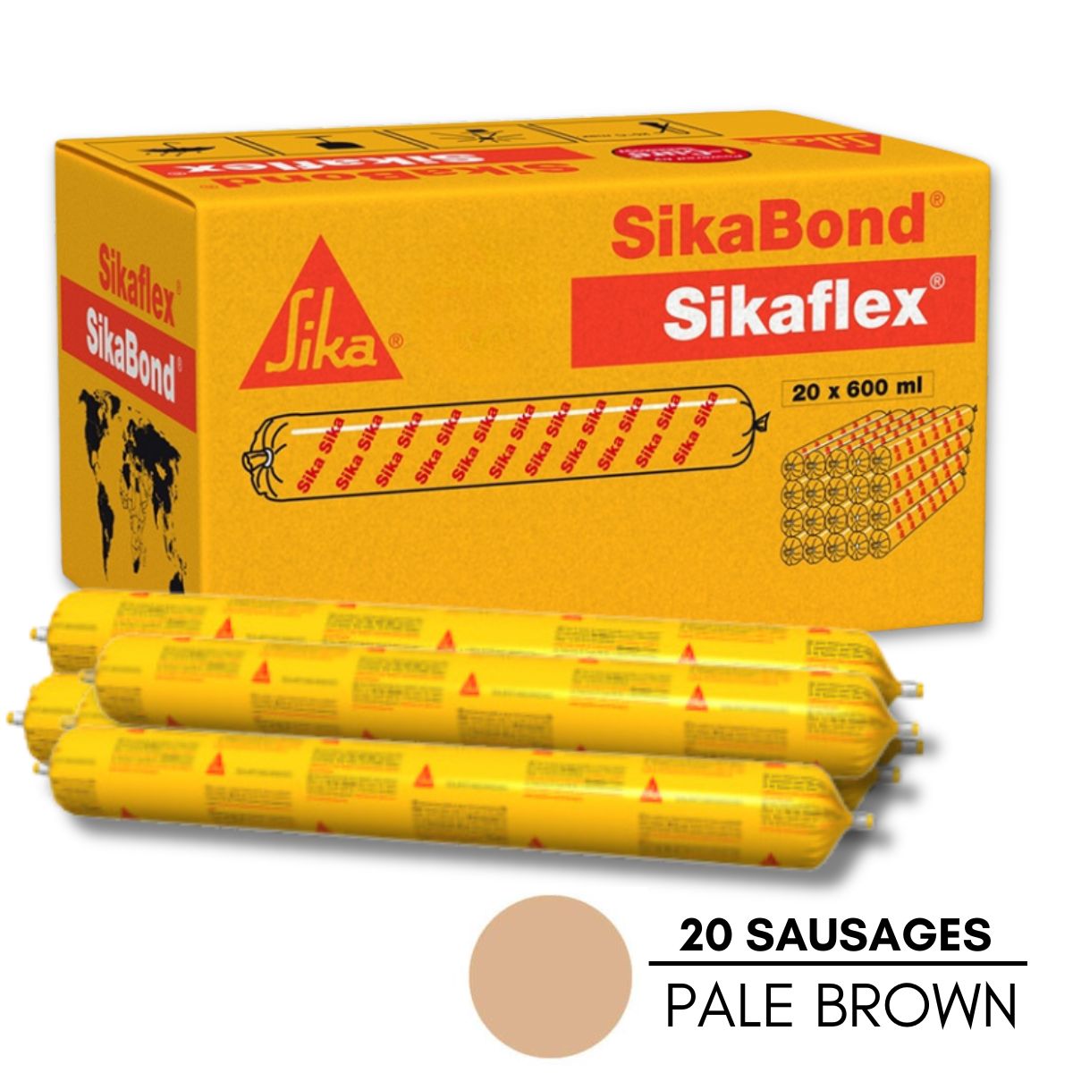 Buy Sika 520427 600ml Sikaflex Pro Pale Brown Polyurethane Joint ...
