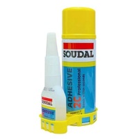 Soudal 2c (Mitre Kit) 2 Part Adhesive - 100g Glue 400ml Spray 135624