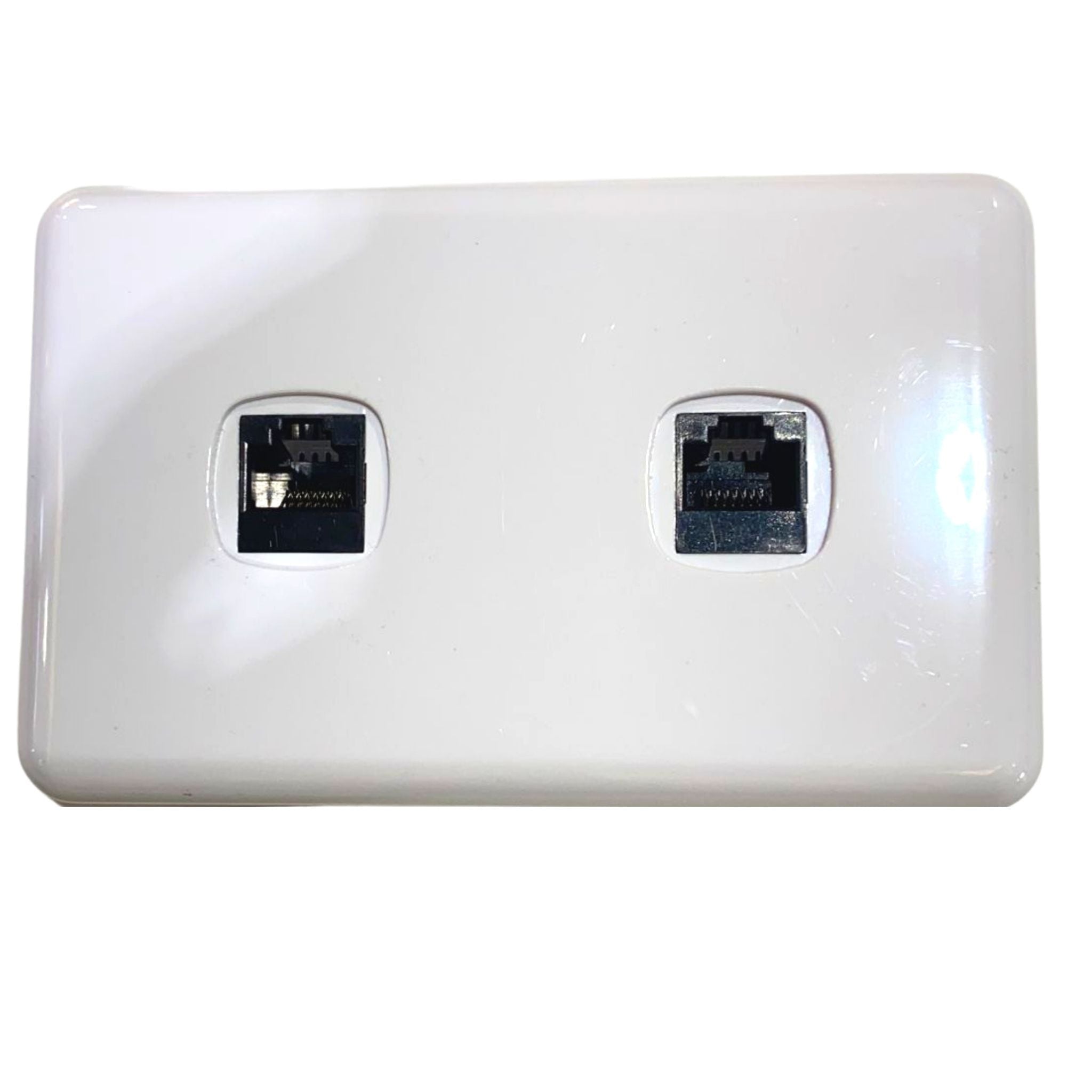 Data Point Power Socket Buy TWIN DOUBLE DATA OUTLET POINT SOCKET DUAL INTERNET TELEPHONE SOCKET ...