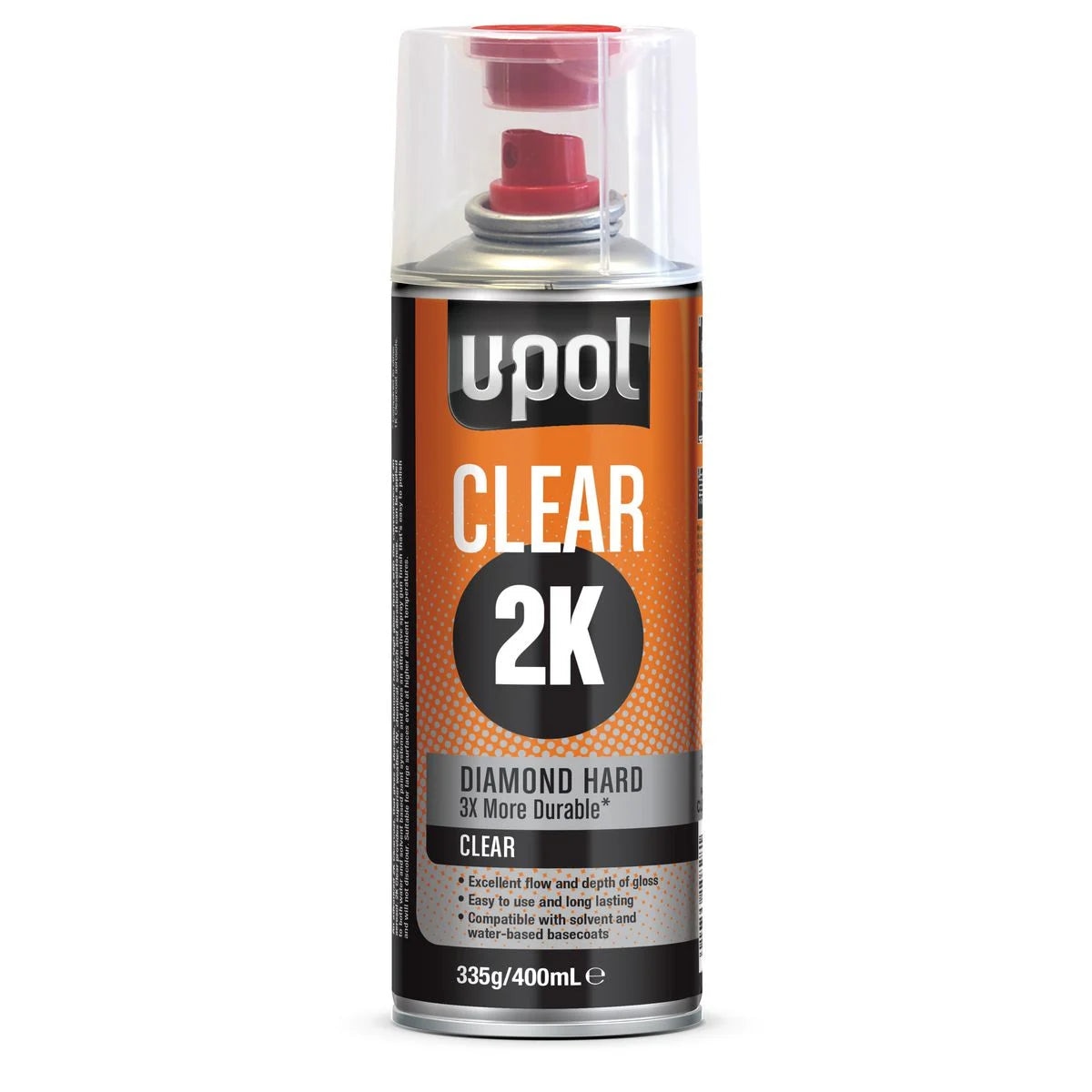 Buy U-Pol 2K Clearcoat Spray 400 ml - Diamond Hard, High-Gloss (CLEAR2K ...