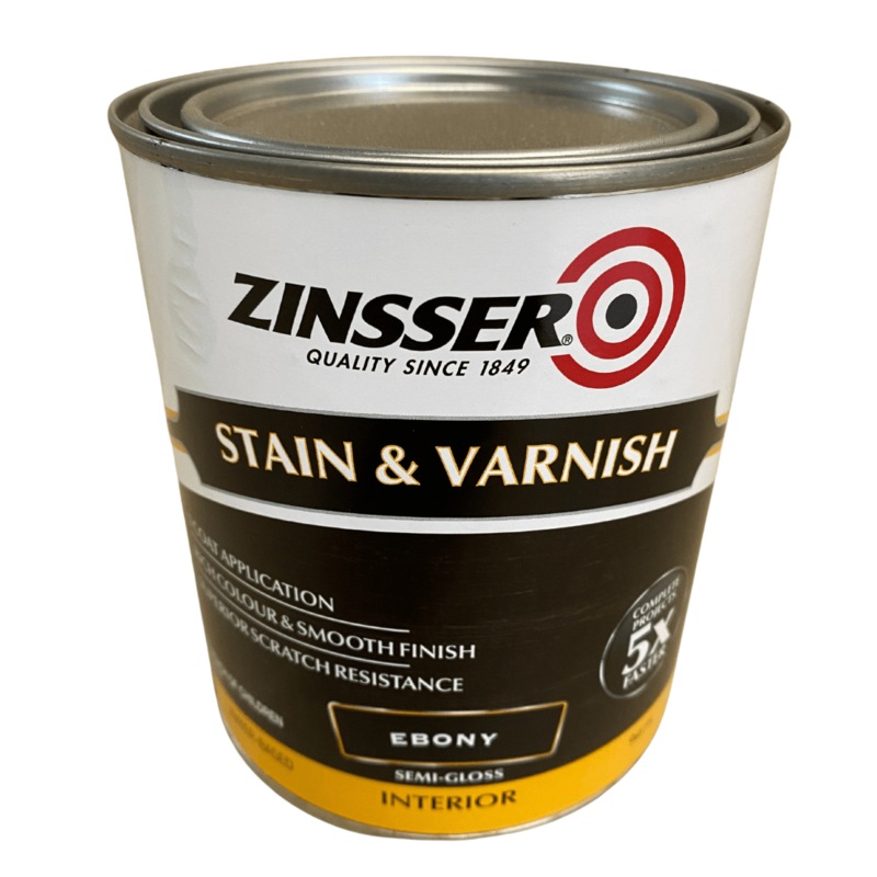 Buy ZINSSER Stain & Varnish 946ml RUSTOLEUM (Interior) EBONY MyDeal