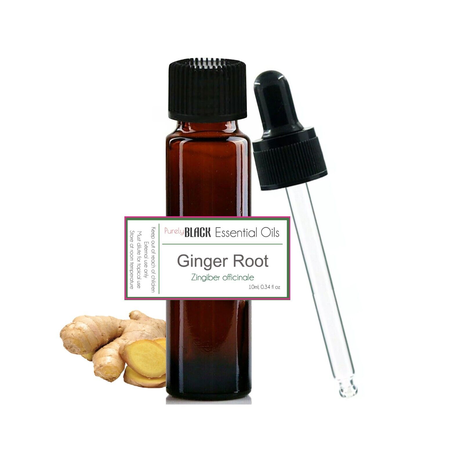 Belly Drainage Ginger Oil 10 ml. 100% Pure Ginger Massage Oil For Weight Loss