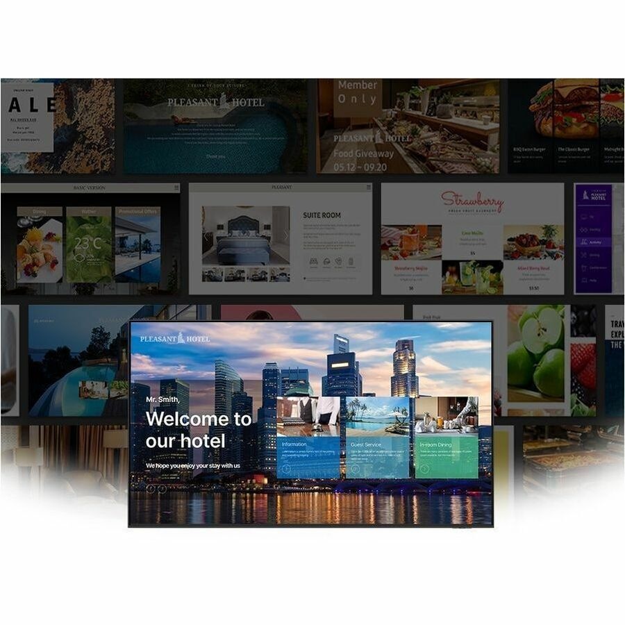 85in HU8000F Crystal UHD 4K Hotel TV LYNK Cloud Google Cast AirPlay TEP SmartThings Pro AirSlim Design