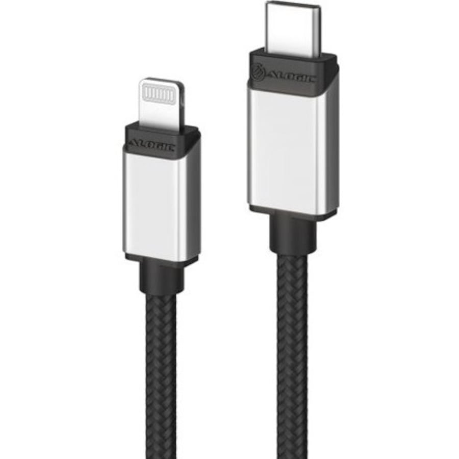 Alogic Ultra Fast Plus 1 m Lightning/USB Data Transfer Cable for iPhone - 1 - First End: 1 x USB 2.0 Type C - Male - Second End: 1 x Lightning - Male
