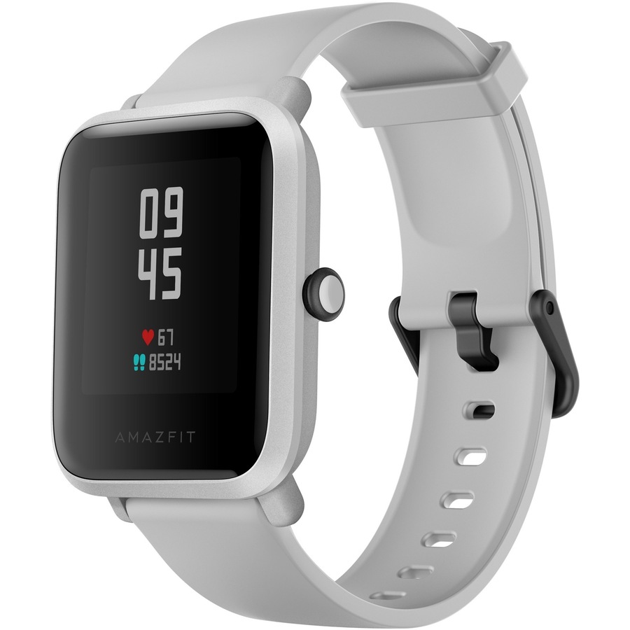Amazfit Bip S Smart Watch - White Rock Body Color - Polycarbonate, Stainless Steel Body Material - Silicone, Thermoplastic Polyurethane (TPU) Band -
