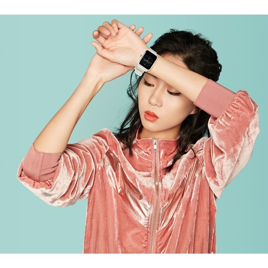 Amazfit Bip S Smart Watch - White Rock Body Color - Polycarbonate, Stainless Steel Body Material - Silicone, Thermoplastic Polyurethane (TPU) Band -