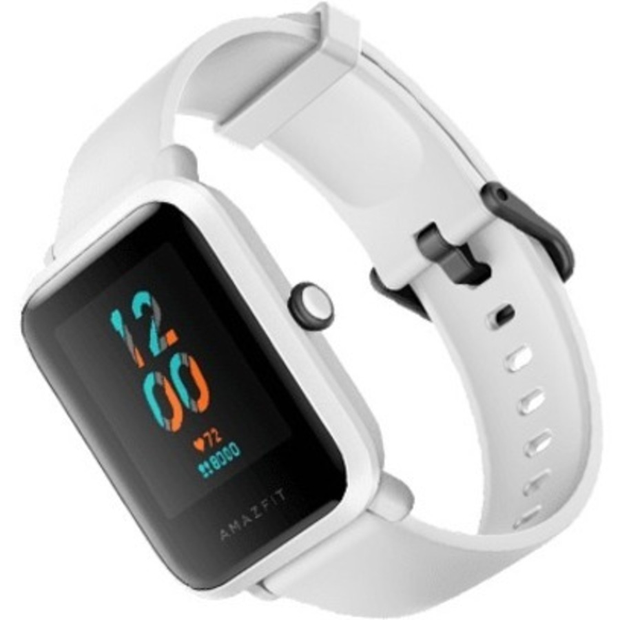 Amazfit Bip S Smart Watch - White Rock Body Color - Polycarbonate, Stainless Steel Body Material - Silicone, Thermoplastic Polyurethane (TPU) Band -
