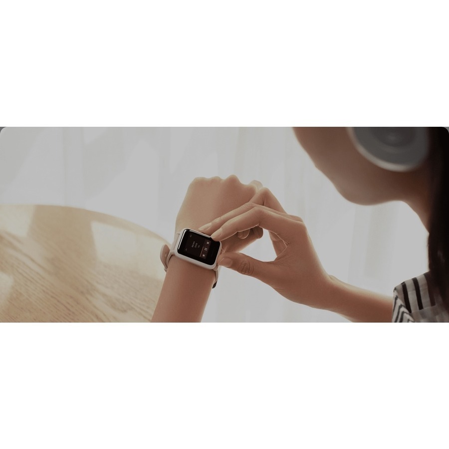 Amazfit Bip S Smart Watch - White Rock Body Color - Polycarbonate, Stainless Steel Body Material - Silicone, Thermoplastic Polyurethane (TPU) Band -