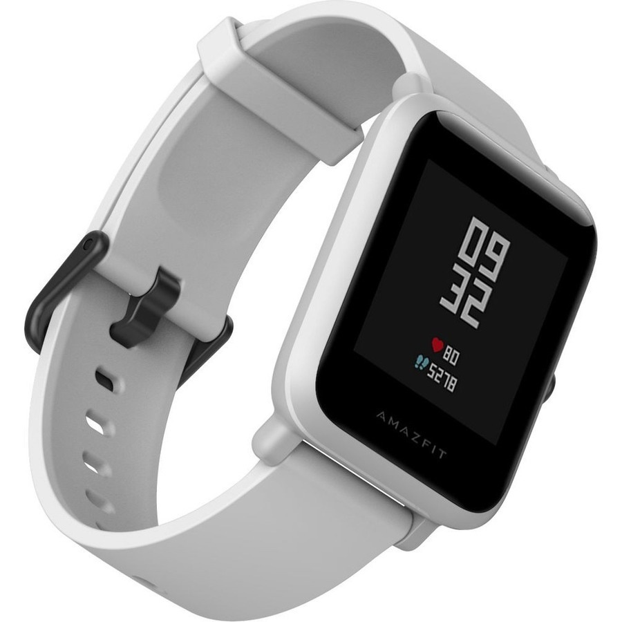 Amazfit Bip S Smart Watch - White Rock Body Color - Polycarbonate, Stainless Steel Body Material - Silicone, Thermoplastic Polyurethane (TPU) Band -