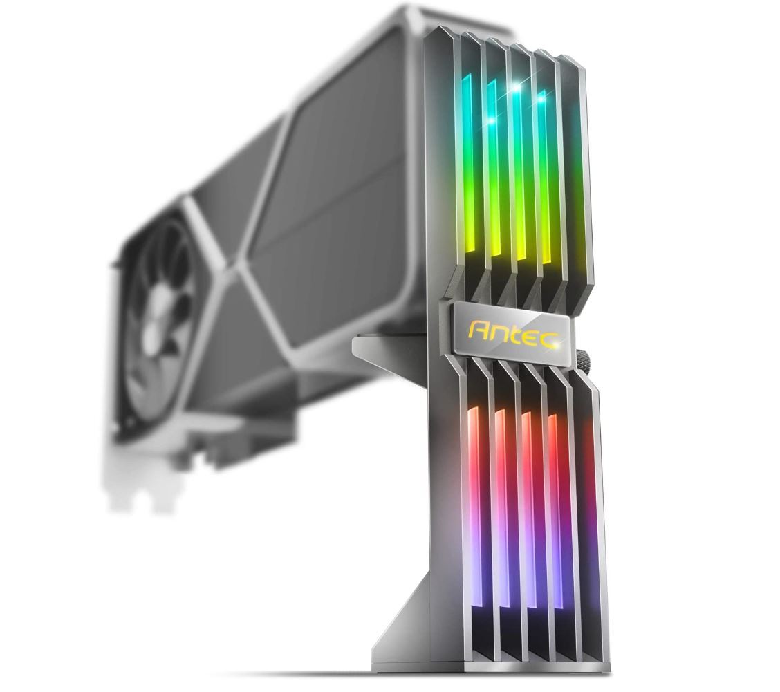 Buy Antec RGB GPU Support Bracket, Graphics Card Holder, Addressable ...
