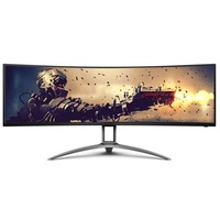 AOC 49' Curved 1800R, 5120X1440 DQHD, 32:9, Adaptive Sync, HDR 400,1ms, 165Hz ,3x HDMI,1x DP,USB-C , Speaker, HAS, KVM ultra wide monitor