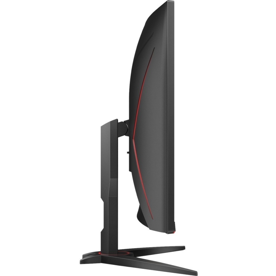 AOC C32G2ZE 32" Class Full HD Curved Screen Gaming LCD Monitor - 16:9 - Black/Red - 31.5" Viewable - Vertical Alignment (VA) - LED Backlight - 1920 x