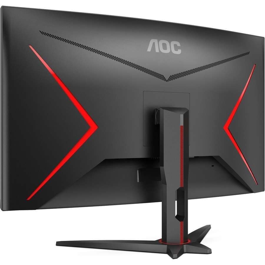 AOC C32G2ZE 32" Class Full HD Curved Screen Gaming LCD Monitor - 16:9 - Black/Red - 31.5" Viewable - Vertical Alignment (VA) - LED Backlight - 1920 x