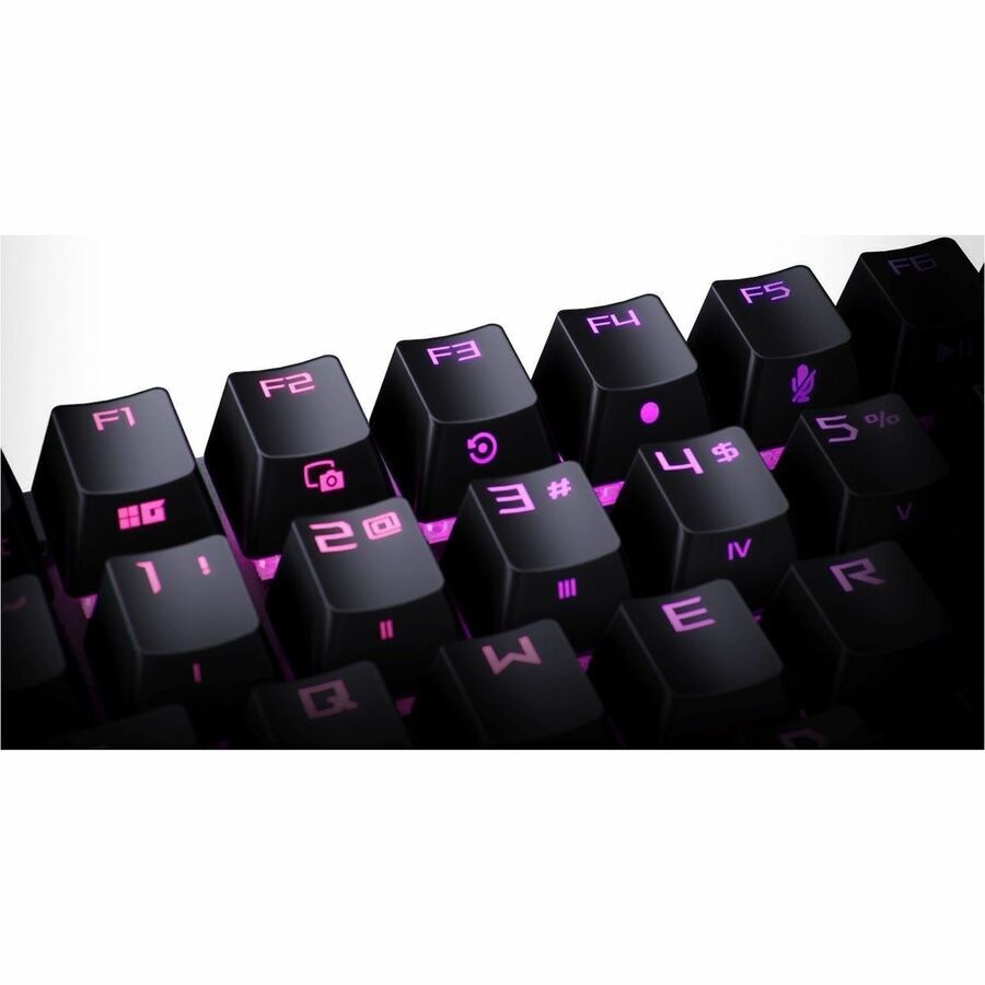 ASUS ROG Strix Scope II NX gaming keyboard with pre-lubed ROG NX STORM switches sound-dampening foam UV-coated ABS keycaps streaming hotkeys controls