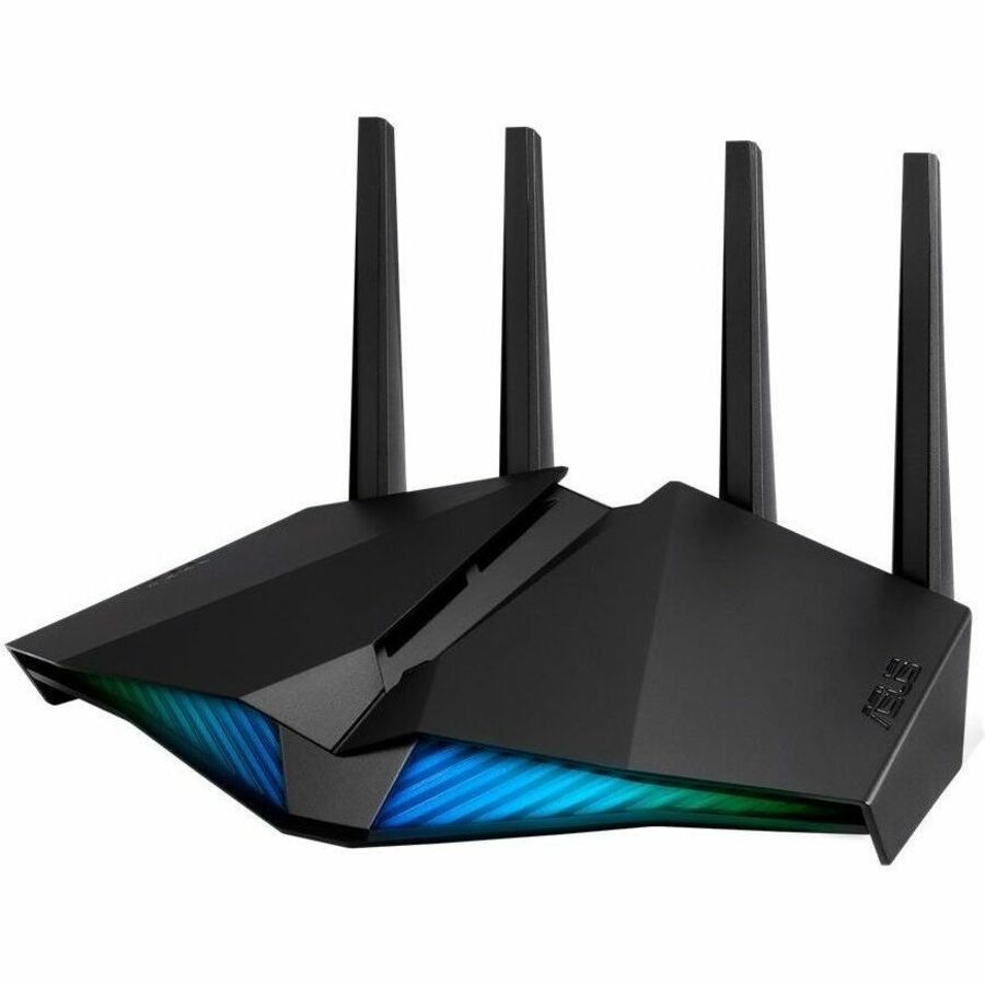 Asus RT-AX82U Wi-Fi 6 IEEE 802.11ax Ethernet Wireless Router - Dual Band - 2.40 GHz ISM Band - 5 GHz UNII Band - 4 x Antenna(4 x External) - 675 MB/s