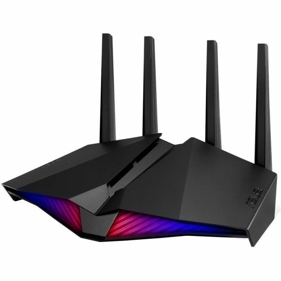 Asus RT-AX82U Wi-Fi 6 IEEE 802.11ax Ethernet Wireless Router - Dual Band - 2.40 GHz ISM Band - 5 GHz UNII Band - 4 x Antenna(4 x External) - 675 MB/s