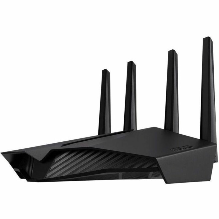 Asus RT-AX82U Wi-Fi 6 IEEE 802.11ax Ethernet Wireless Router - Dual Band - 2.40 GHz ISM Band - 5 GHz UNII Band - 4 x Antenna(4 x External) - 675 MB/s