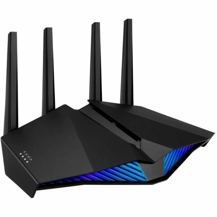 Asus RT-AX82U Wi-Fi 6 IEEE 802.11ax Ethernet Wireless Router - Dual Band - 2.40 GHz ISM Band - 5 GHz UNII Band - 4 x Antenna(4 x External) - 675 MB/s