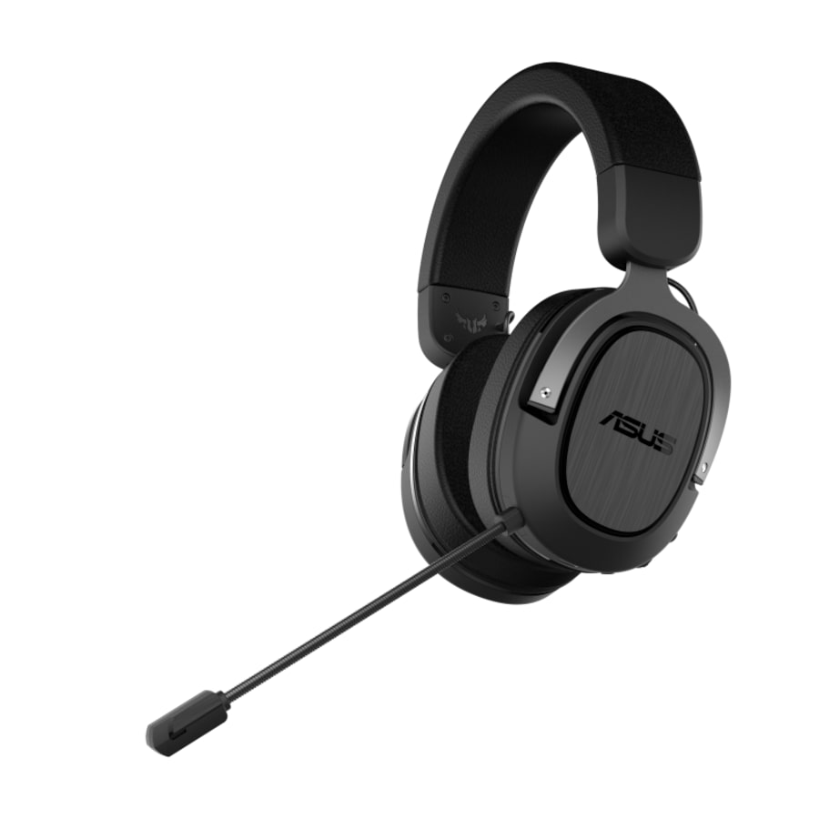 ASUS TUF GAMING H3 WIRELESS Gaming Headset Gun Metal, 2.4 GHz USB-C, 7.1 Surround Sound, Deep Bass, Lightweight, 25m 15 Hours, P