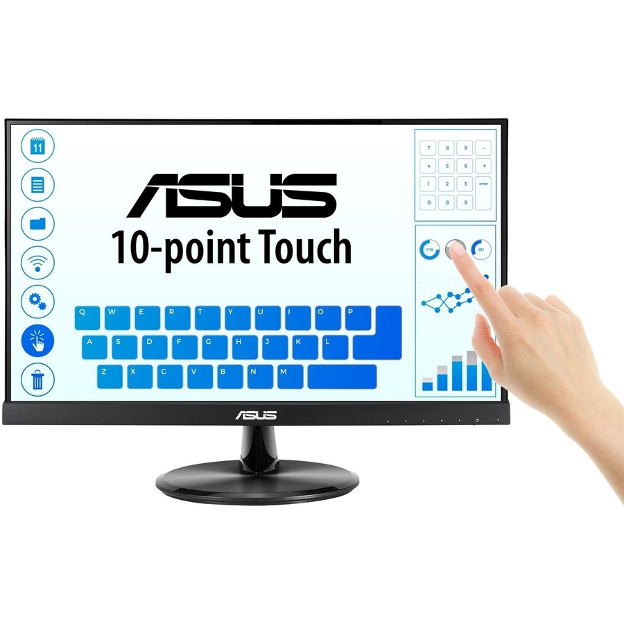 Asus VT229H 22" Class LCD Touchscreen Monitor - 16:9 - 5 ms GTG - 21.5" Viewable - Capacitive - Multi-touch Screen - 1920 x 1080 - Full HD - 16.7 - -