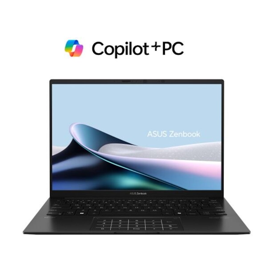 ASUS ZenBook 14'AMD RYZEN AI 7 350 3K (2880 x 1800) OLED 16:10 aspect ratio16G 512G 1.2kg 1yr wty Jade Black Win11 Home Notebook