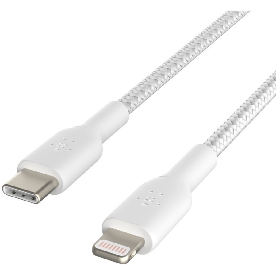 Belkin BOOST↑CHARGE 1 m Lightning/USB-C Data Transfer Cable for iPhone, iPad - First End: 1 x Lightning Male - Second End: 1 x USB Type C Male -