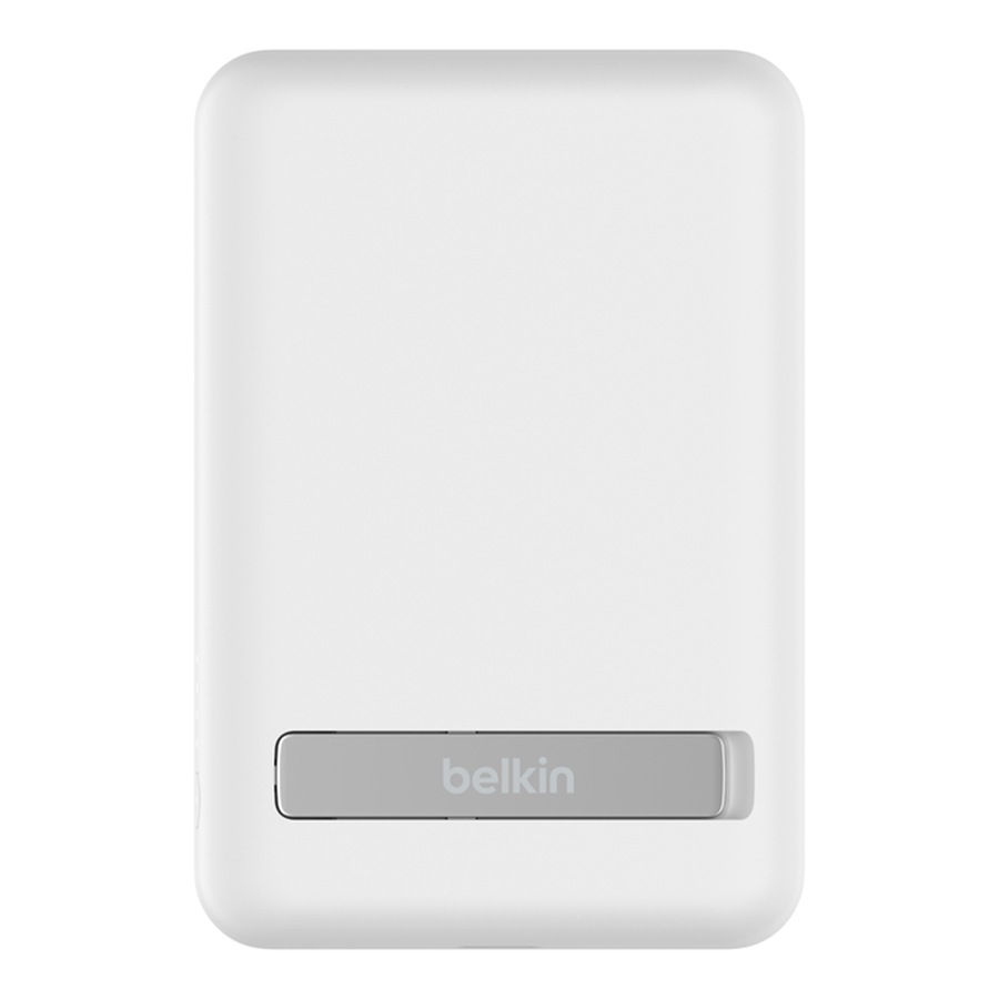 Belkin BoostCharge Magnetic Wireless Power Bank 5K + Stand - White (BPD004btWT)