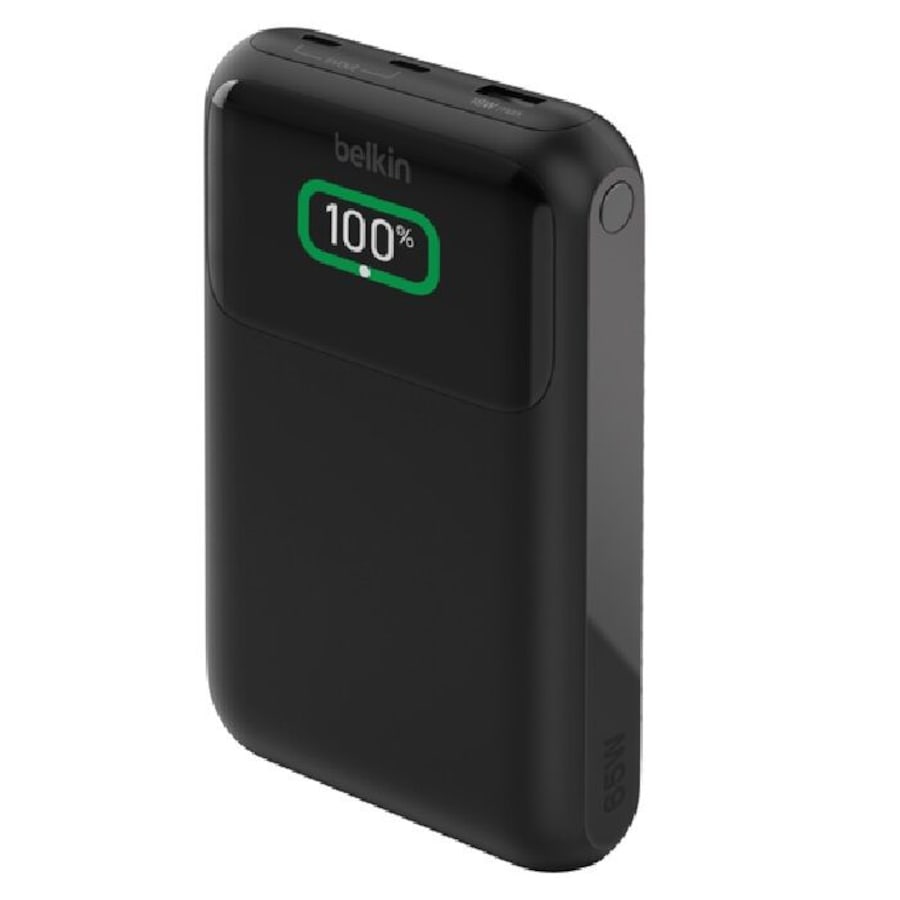 Belkin BoostCharge Power Bank 26K (4 Port ) - Black (BPB016BTBK), 45cm USB-C to USB-C Cable, 15W Total Power, 4-Port Power Bank