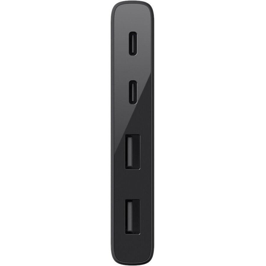Belkin USB Hub - USB Type C - 640 MB/s - Notebook, Keyboard, Mouse, Flash Drive, Printer - External - Black - 4 Total USB Port(s) - 4 USB 3.0 Port(s)