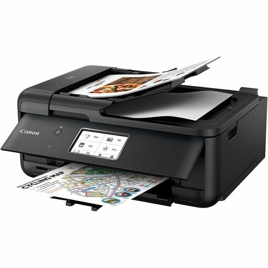 Canon PIXMA TR8660A Wireless Inkjet Multifunction Printer - Colour - Copier/Fax/Printer/Scanner - 4800 x 1200 dpi Print - Automatic Duplex Print - -