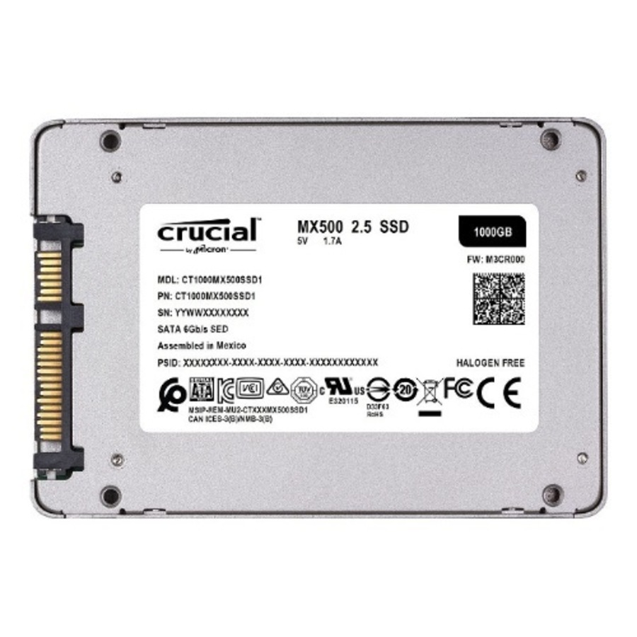 Buy Crucial MX500 1TB 2.5' SATA SSD - 560/510 MB/s 90/95K IOPS 360TBW ...