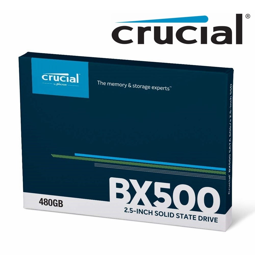 Crucial SSD 480GB BX500 Internal Solid State Drive Laptop 2.5" SATA III 540MB/s