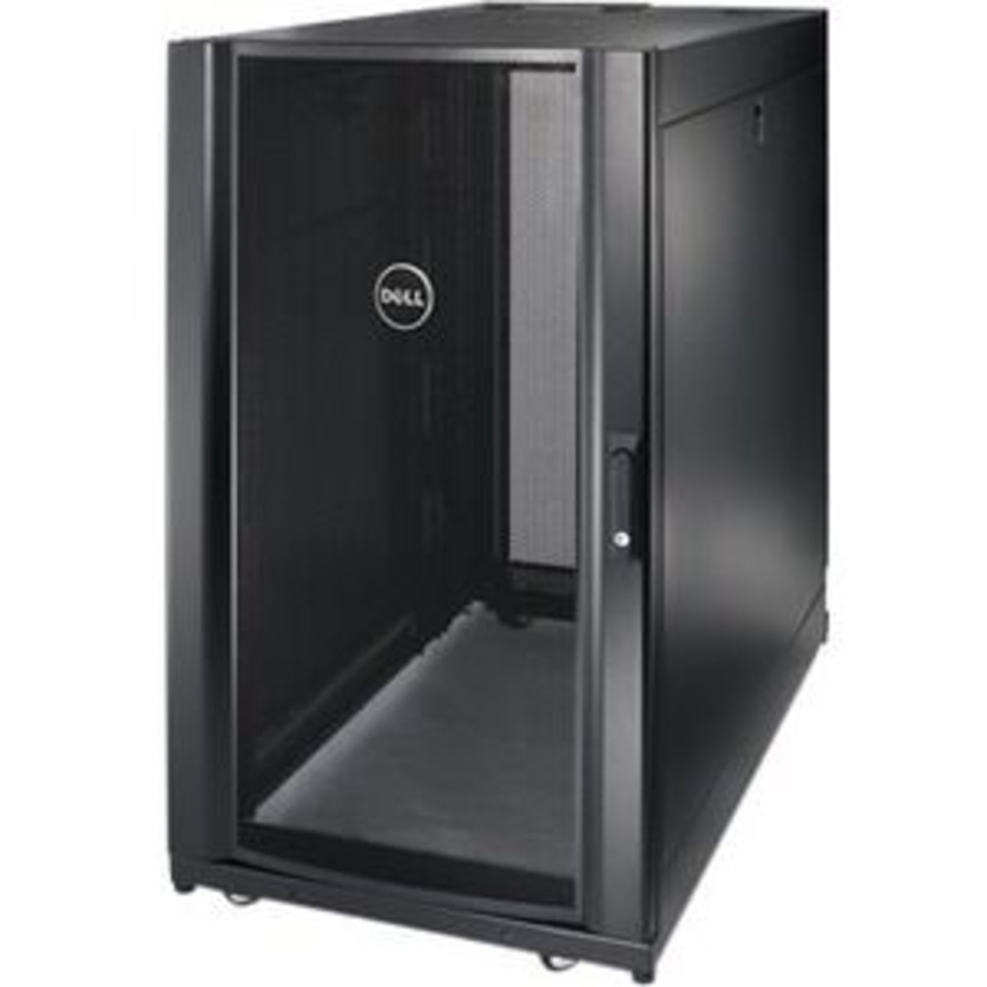 Dell 24U Rack Cabinet for Server - 482.60 mm Rack Width - Black - 1364 kg Maximum Weight Capacity
