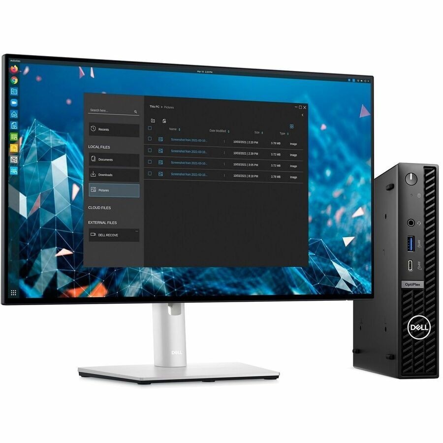 Dell OptiPlex 7000 7020 Desktop Computer - Intel Core i5 14th Gen i5-14500T - vPro Technology - 8 GB - 256 GB SSD - Micro PC - Intel Chip - Windows -