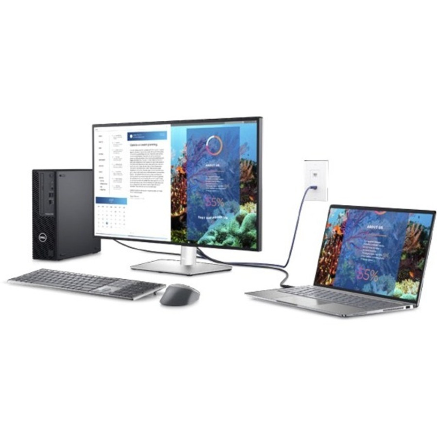 Dell UltraSharp U3223QE 32" Class 4K LCD Monitor - 16:9 - Platinum Silver, Black - 31.5" Viewable - In-plane Switching (IPS) Black Technology - LED -