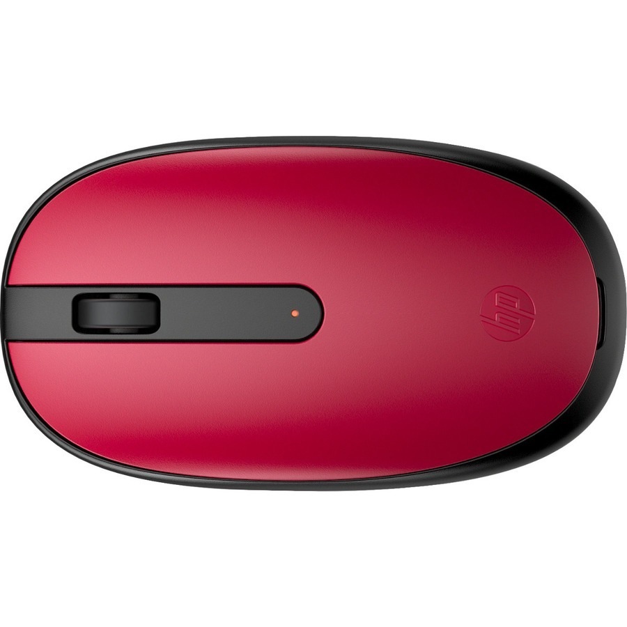 HP 240 Mouse - Bluetooth - Optical - 3 Button(s) - Empire Red - Wireless - 1600 dpi - Scroll Wheel - Symmetrical