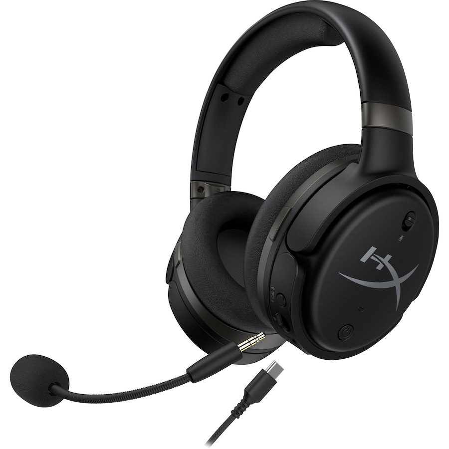 HP Cloud Orbit S Wired/Wireless Over-the-ear Stereo Headset - Black, Gun Metal - Binaural - Circumaural - 10 Hz to 50 kHz - 299.9 cm Cable - Noise -